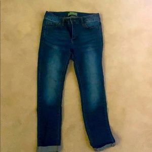 Wax Jean Butt I Love You Push Up Capri Jeans